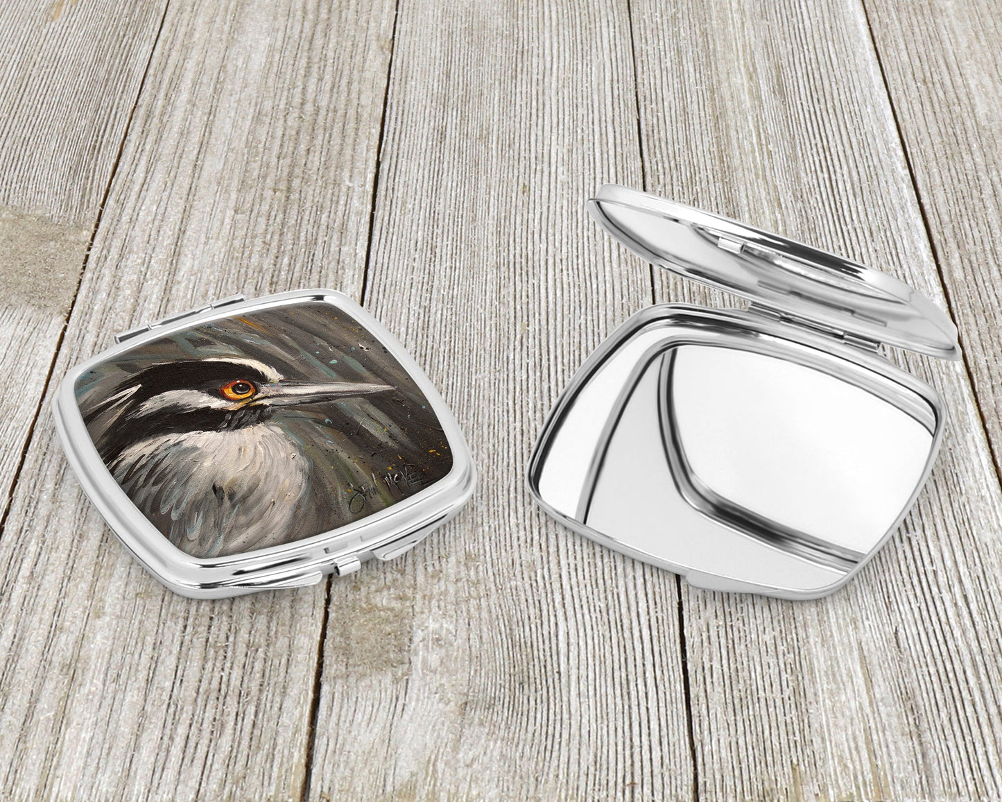 Night Heron Compact Mirror JMK1219SCM by Caroline's Treasures