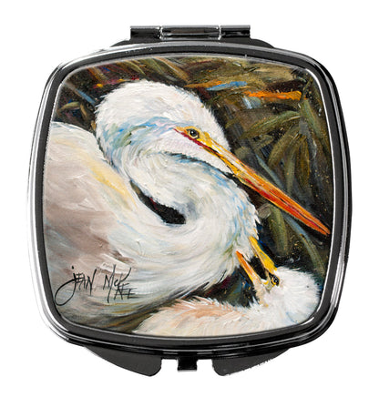 White Egret Compact Mirror JMK1227SCM by Caroline's Treasures