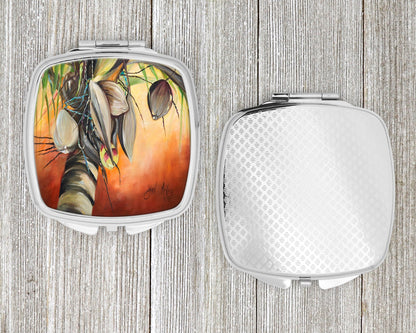 Orange Coconut Tree Compact Mirror JMK1280SCM by Caroline's Treasures