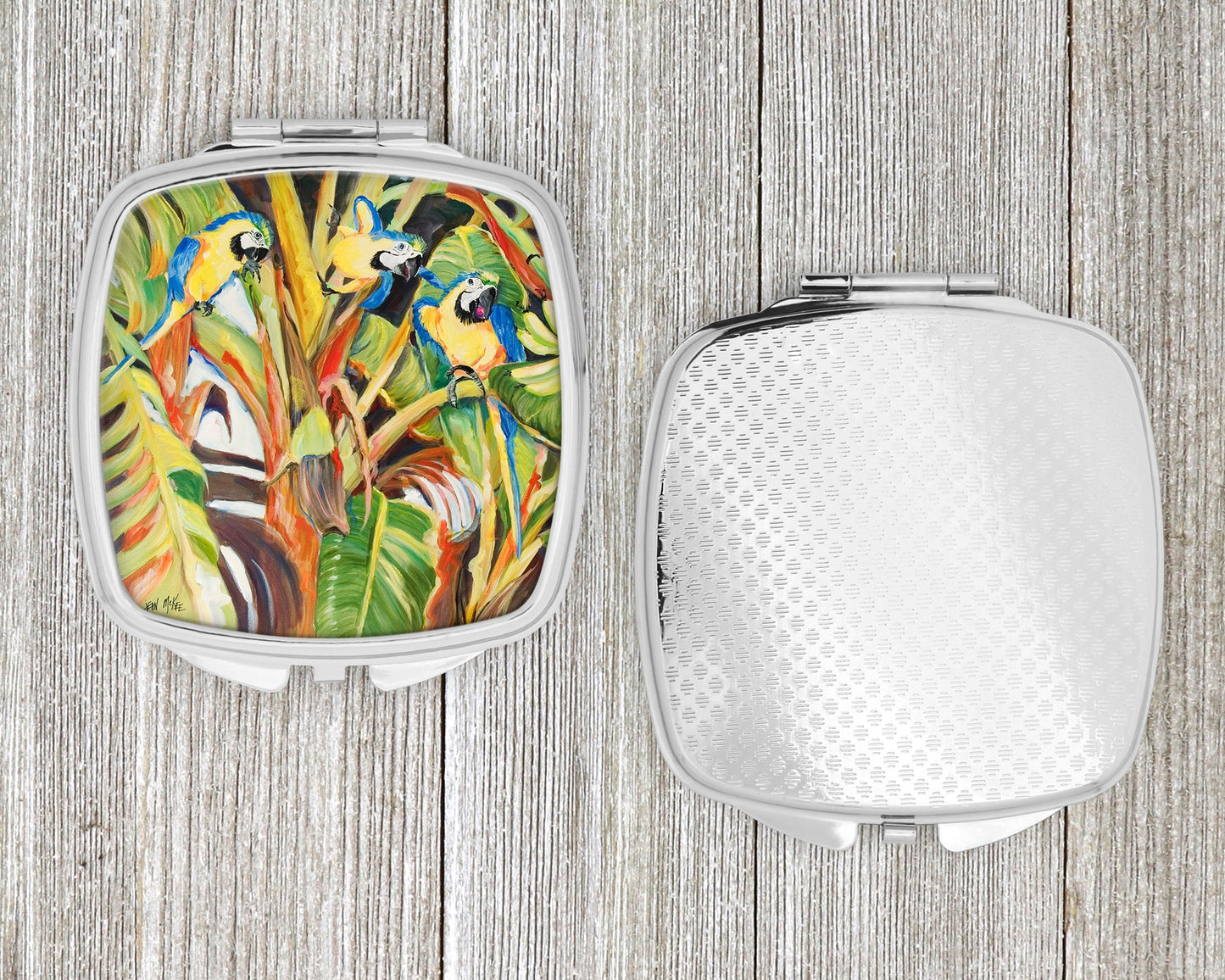 Parrots Compact Mirror JMK1281SCM by Caroline's Treasures