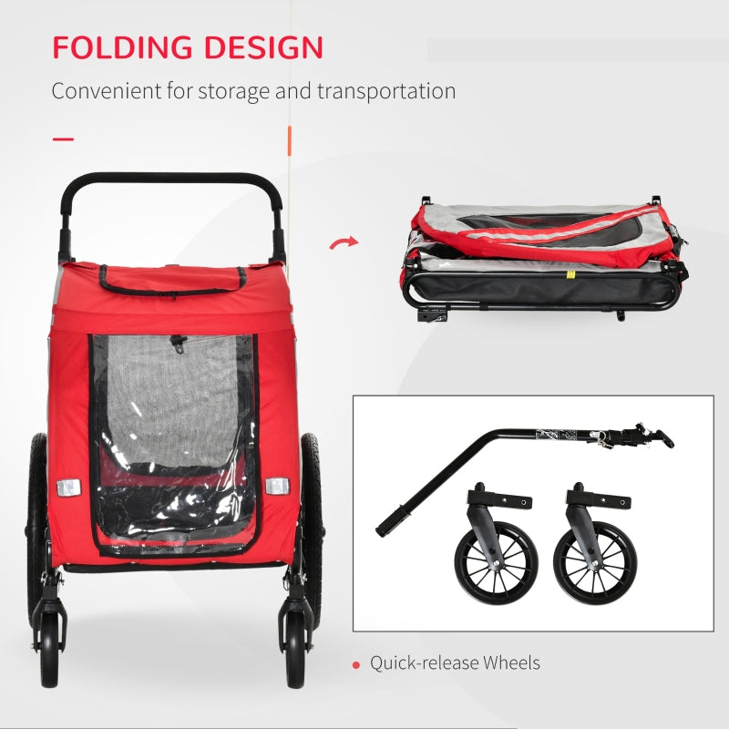 2-In-1 Pet Bike Trailer Stroller by Furr Baby Gifts