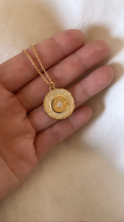 14k Natural Diamond North Star Gold Necklace by VicStoneNYC Fine Jewelry