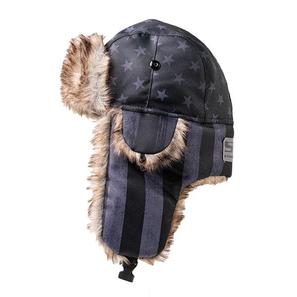 Kids Trapper Hat | Blackout American Flag by Soul of Adventure