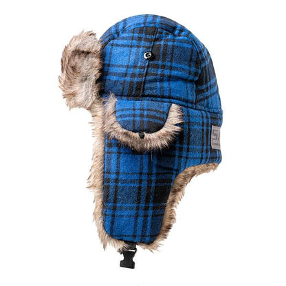 Kids Trapper Hat | Flannel | Blue by Soul of Adventure