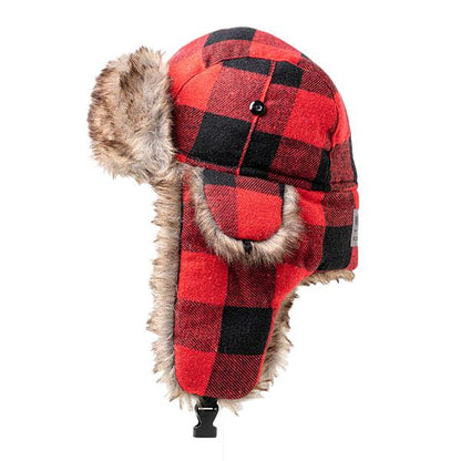 Kids Trapper Hat | Lumberjack Red by Soul of Adventure