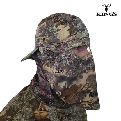 2-in-1 REAR Face Mask and Camo Hat (Fitted) by QuikCamo