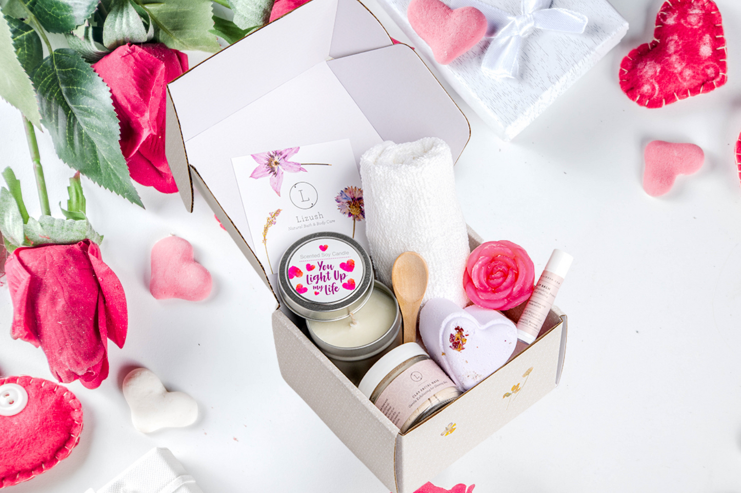 Mother's day - Natural Skincare Gift Box, Cute LOVE Special Gift Box, Mother's Day Gift by Lizush