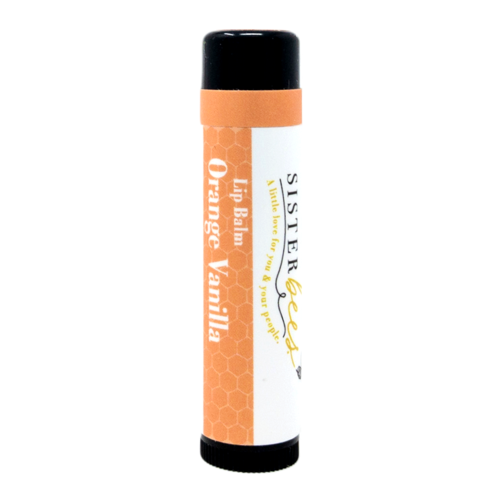 Orange Vanilla All Natural Beeswax Lip Balm by Sister Bees