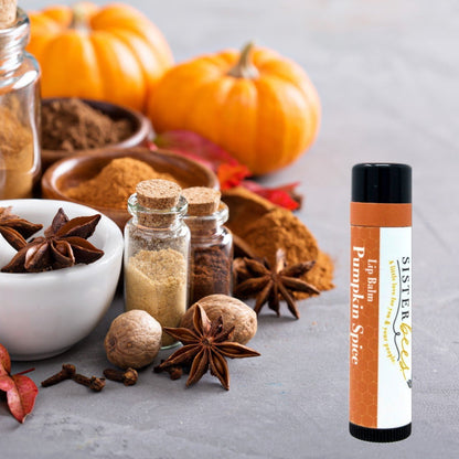 Pumpkin Spice All Natural Beeswax Lip Balm by Sister Bees