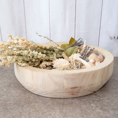 Paulownia Round Bowl by Andaluca Home