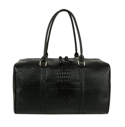 Ostrich Croc Duffle Bag by hfstylish