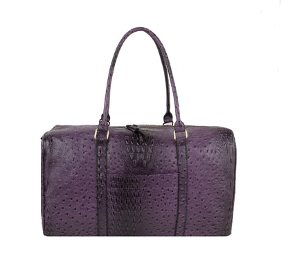 Ostrich Croc Duffle Bag by hfstylish