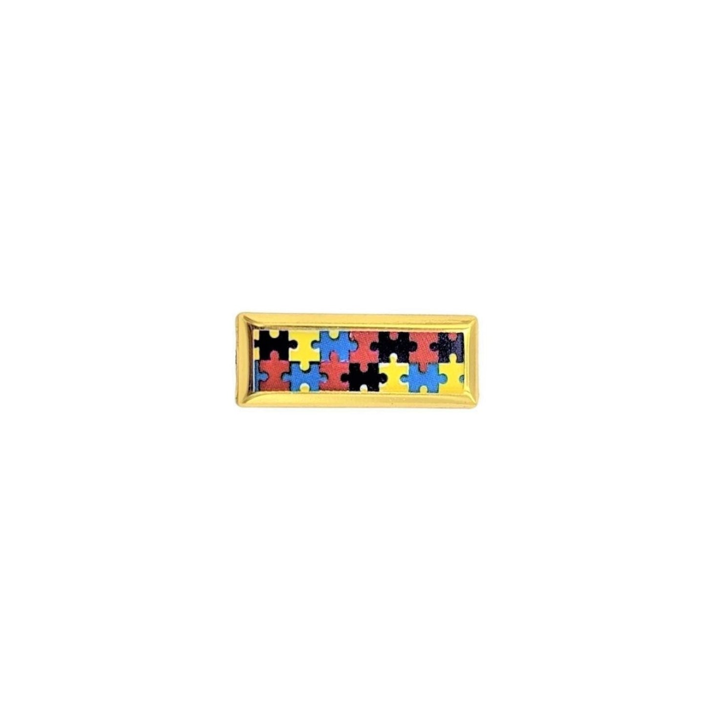 LIEUTENANT <BR>  Autism Awareness <BR> Ribbon Lapel Pin by Custom Pins & Buckles