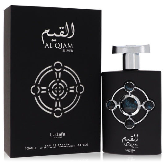 Lattafa Pride Al Qiam Silver by Lattafa Eau De Parfum Spray (Unisex) 3.4 oz for Men by Avera Group