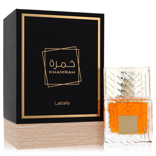 Lattafa Khamrah by Lattafa Eau De Parfum Spray (Unisex) 3.4 oz for Men by Avera Group