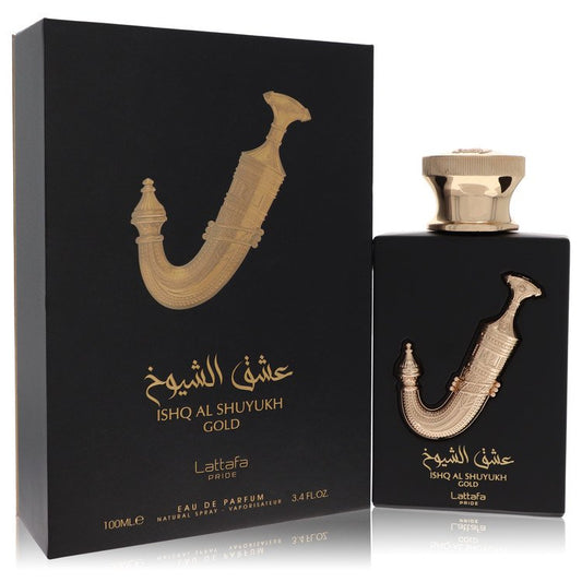 Lattafa Pride Ishq Al Shuyukh Gold by Lattafa Eau De Parfum Spray (Unisex) 3.4 oz for Men by Avera Group