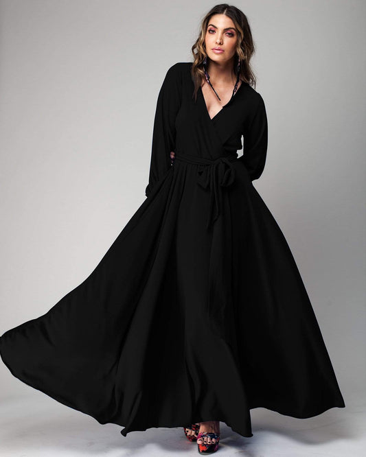 LilyPad Maxi Dress - Black by Meghan Fabulous