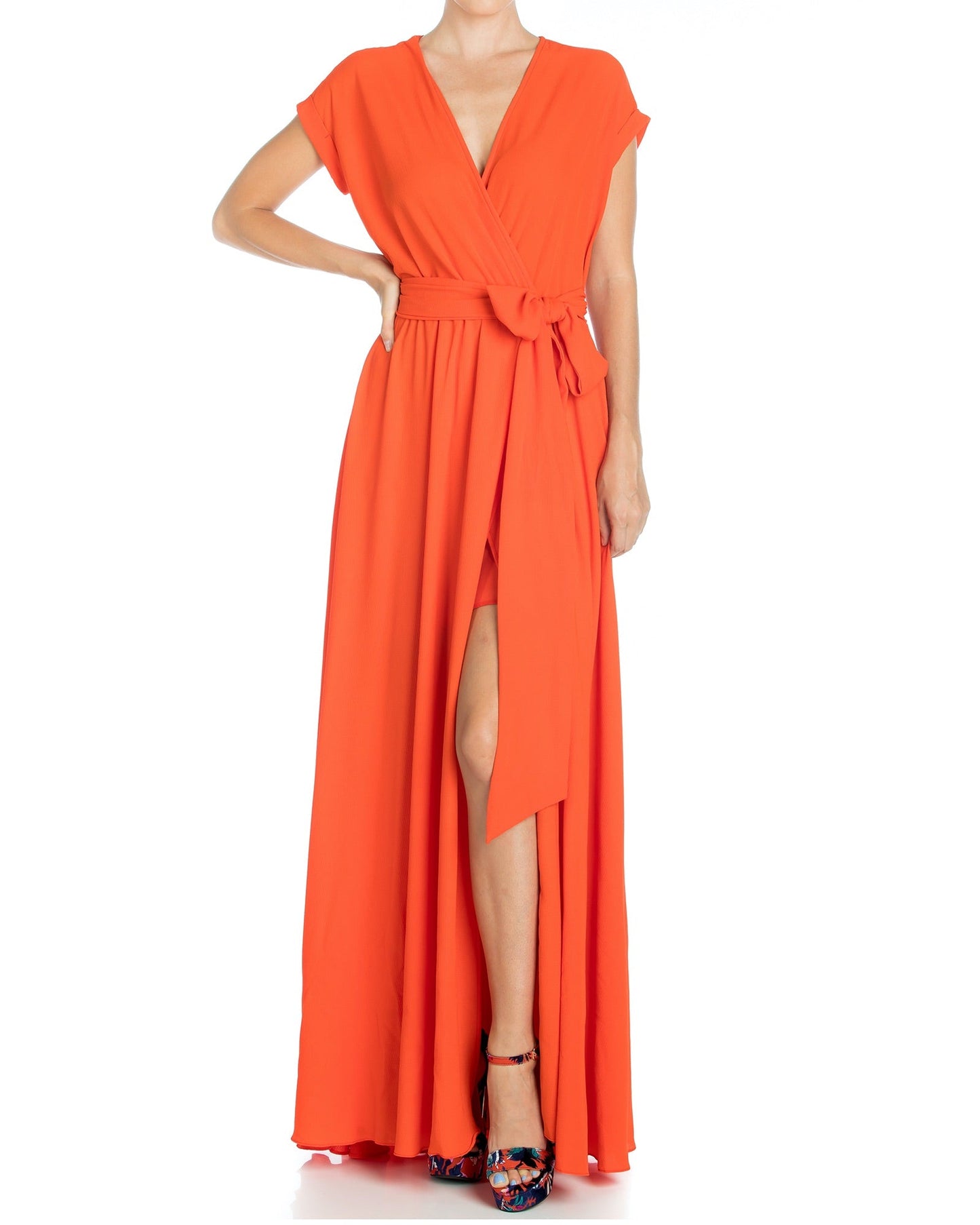 Jasmine Maxi Dress - Flame by Meghan Fabulous