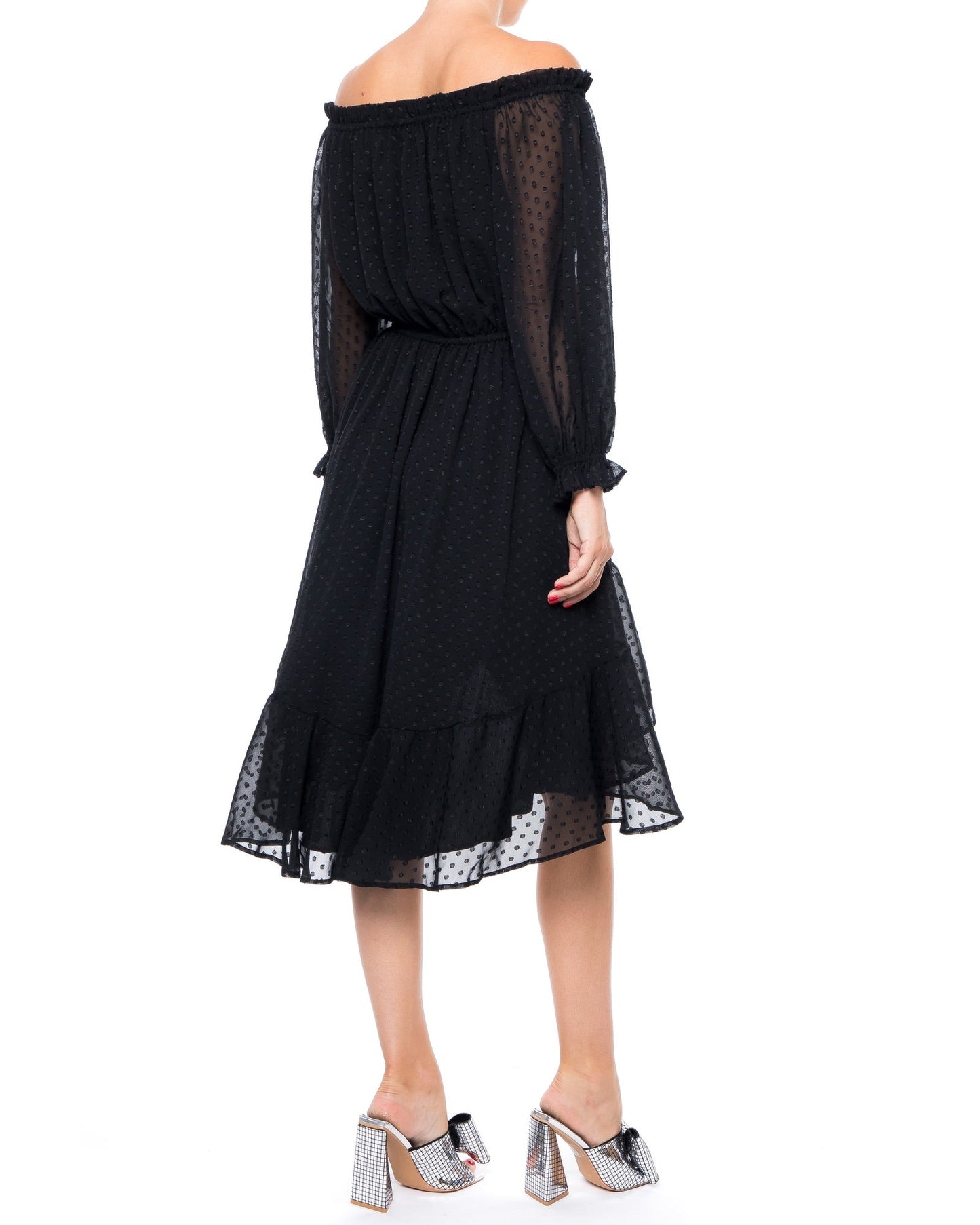 Keiko Midi Dress - Black by Meghan Fabulous