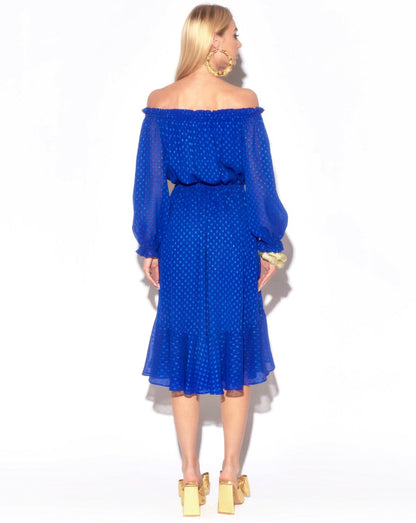 Keiko Midi Dress - Royal by Meghan Fabulous