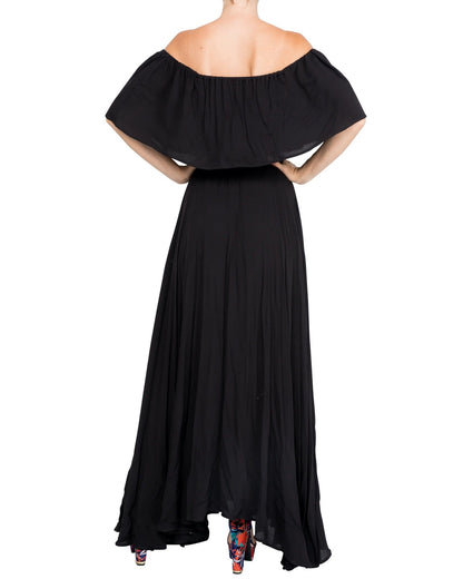 Morning Glory Maxi Dress - Black by Meghan Fabulous