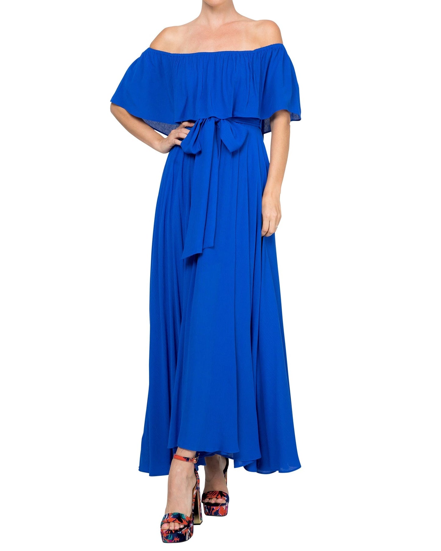 Morning Glory Maxi Dress - Royal by Meghan Fabulous