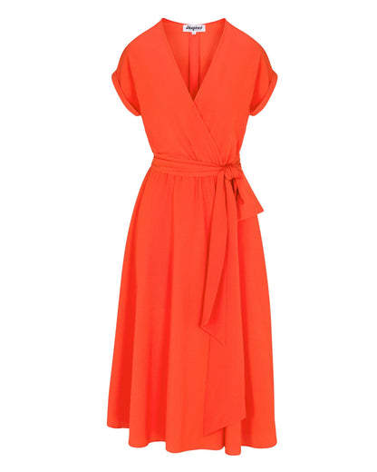 Jasmine Midi Dress - Flame by Meghan Fabulous