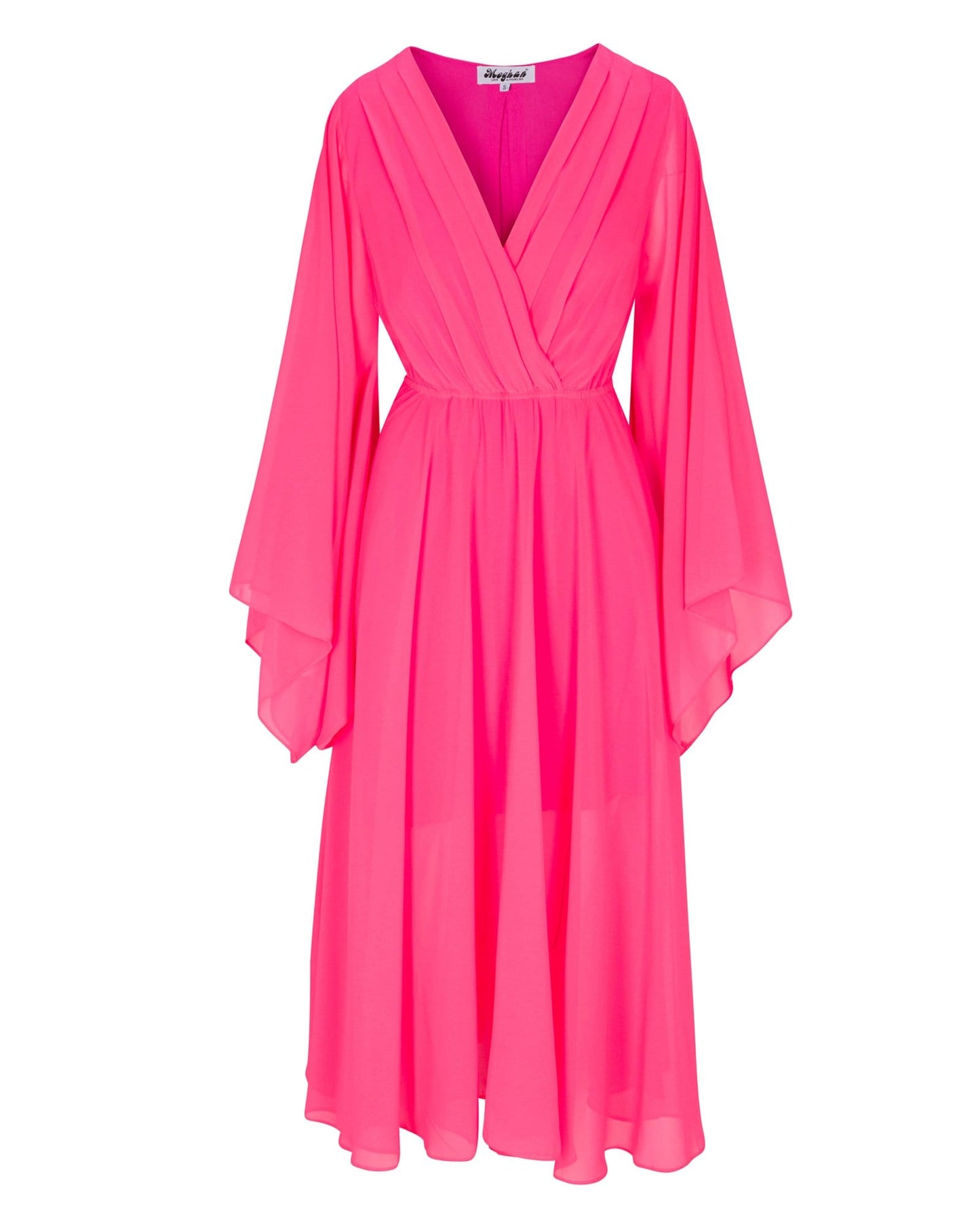 Sunset Midi Dress - Neon Pink by Meghan Fabulous