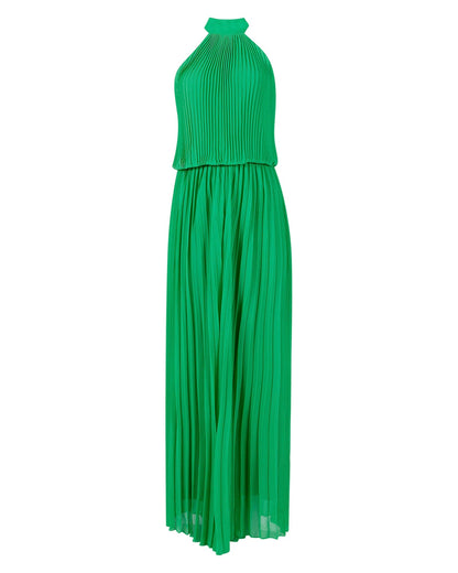 Wild Orchid Pleat Jumpsuit - Emerald by Meghan Fabulous