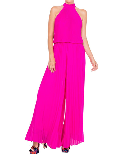 Wild Orchid Pleat Jumpsuit - Magenta by Meghan Fabulous