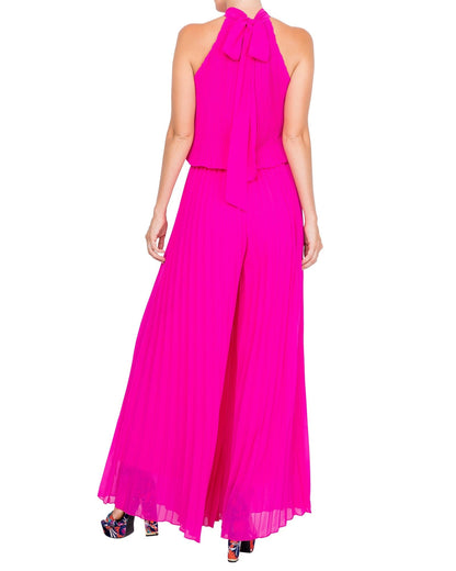 Wild Orchid Pleat Jumpsuit - Magenta by Meghan Fabulous