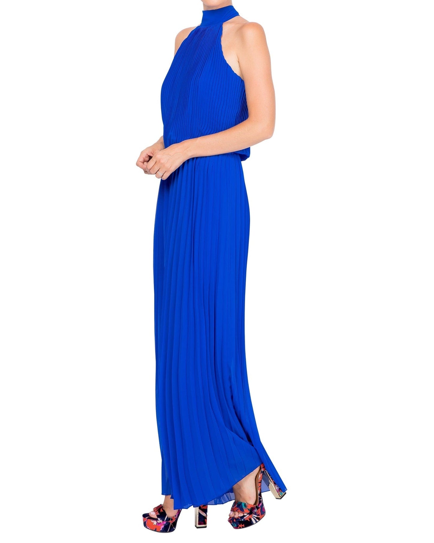 Wild Orchid Pleat Jumpsuit - Royal by Meghan Fabulous