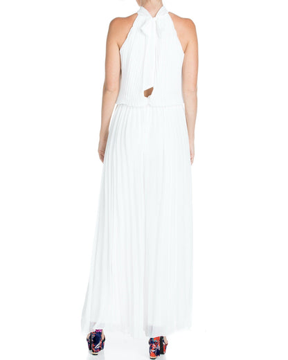 Wild Orchid Pleat Jumpsuit - White by Meghan Fabulous