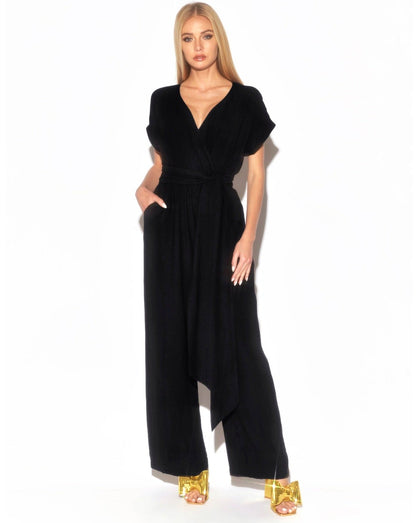 Wonderland Jumpsuit - Black by Meghan Fabulous