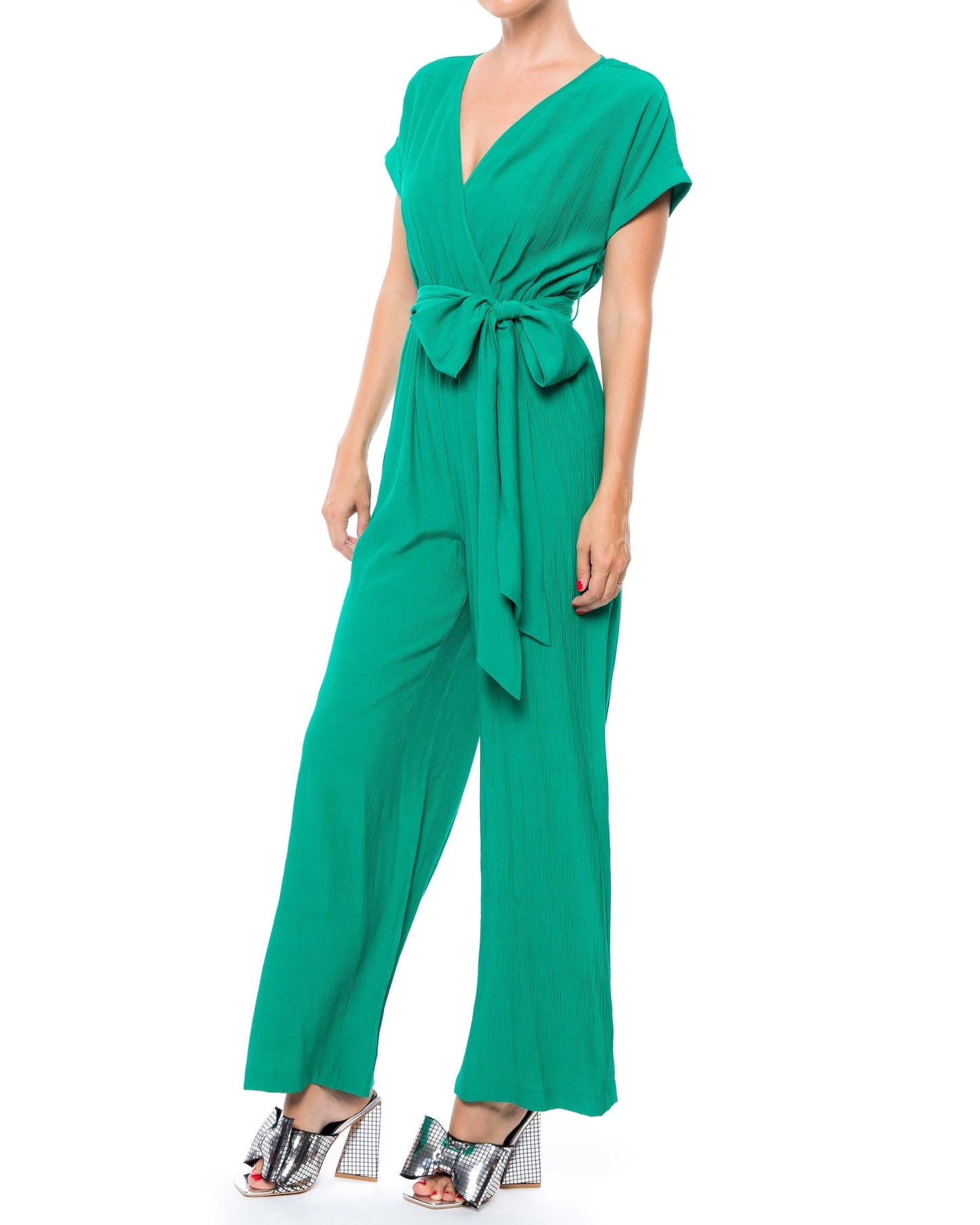 Wonderland Jumpsuit - Emerald by Meghan Fabulous