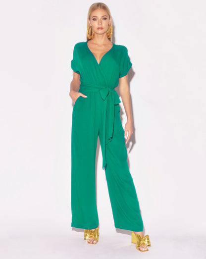 Wonderland Jumpsuit - Emerald by Meghan Fabulous