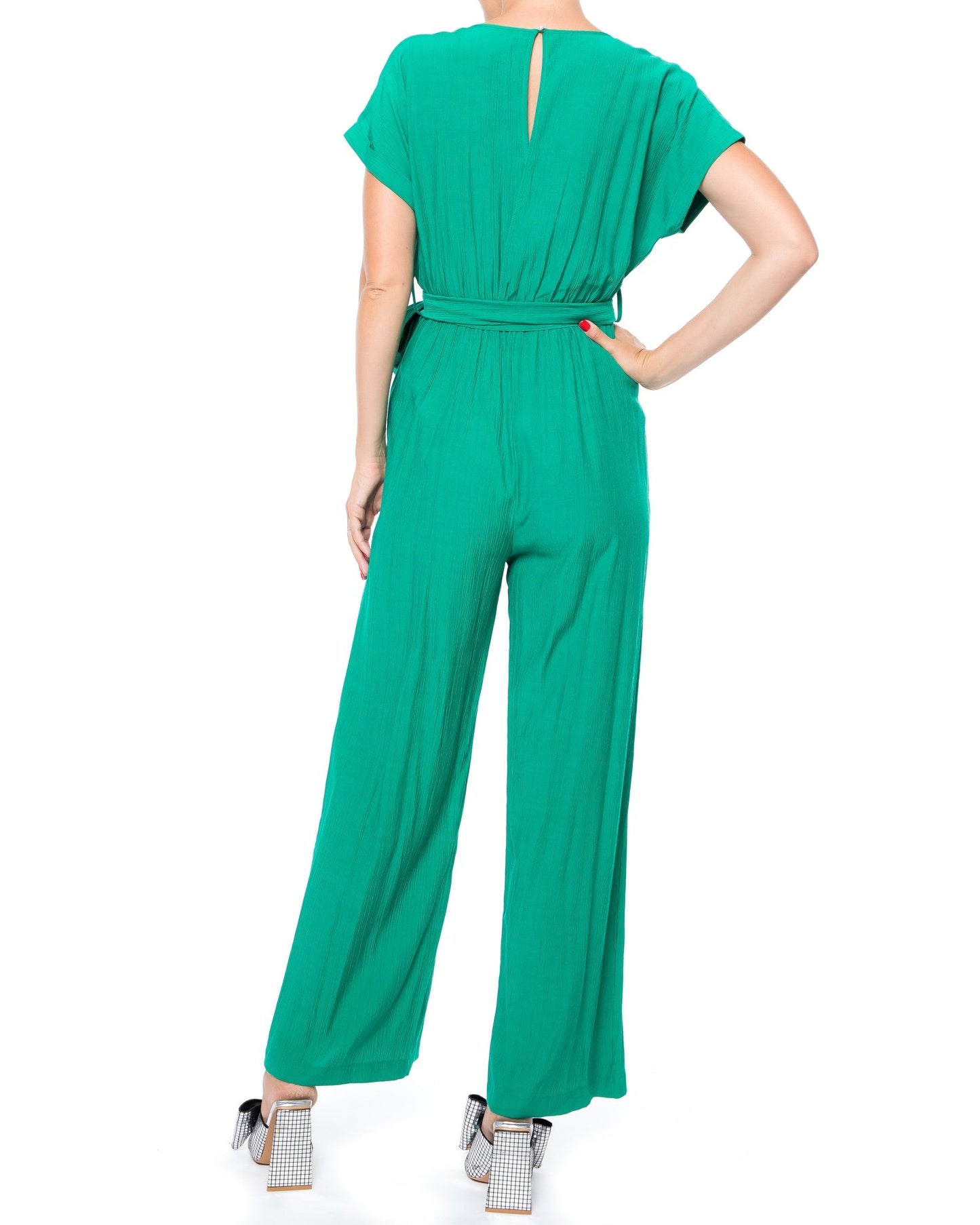 Wonderland Jumpsuit - Emerald by Meghan Fabulous