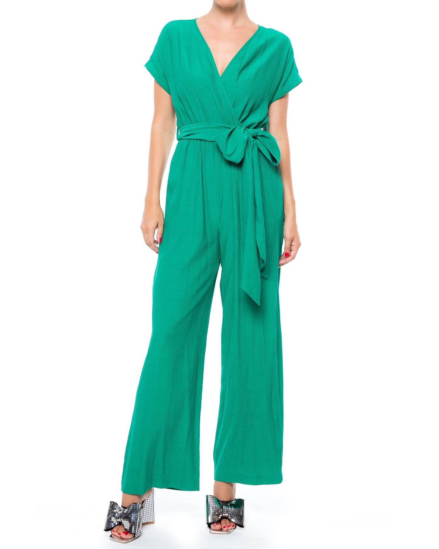 Wonderland Jumpsuit - Emerald by Meghan Fabulous