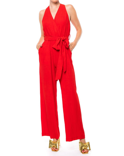 Disco Jumpsuit - Cherry by Meghan Fabulous