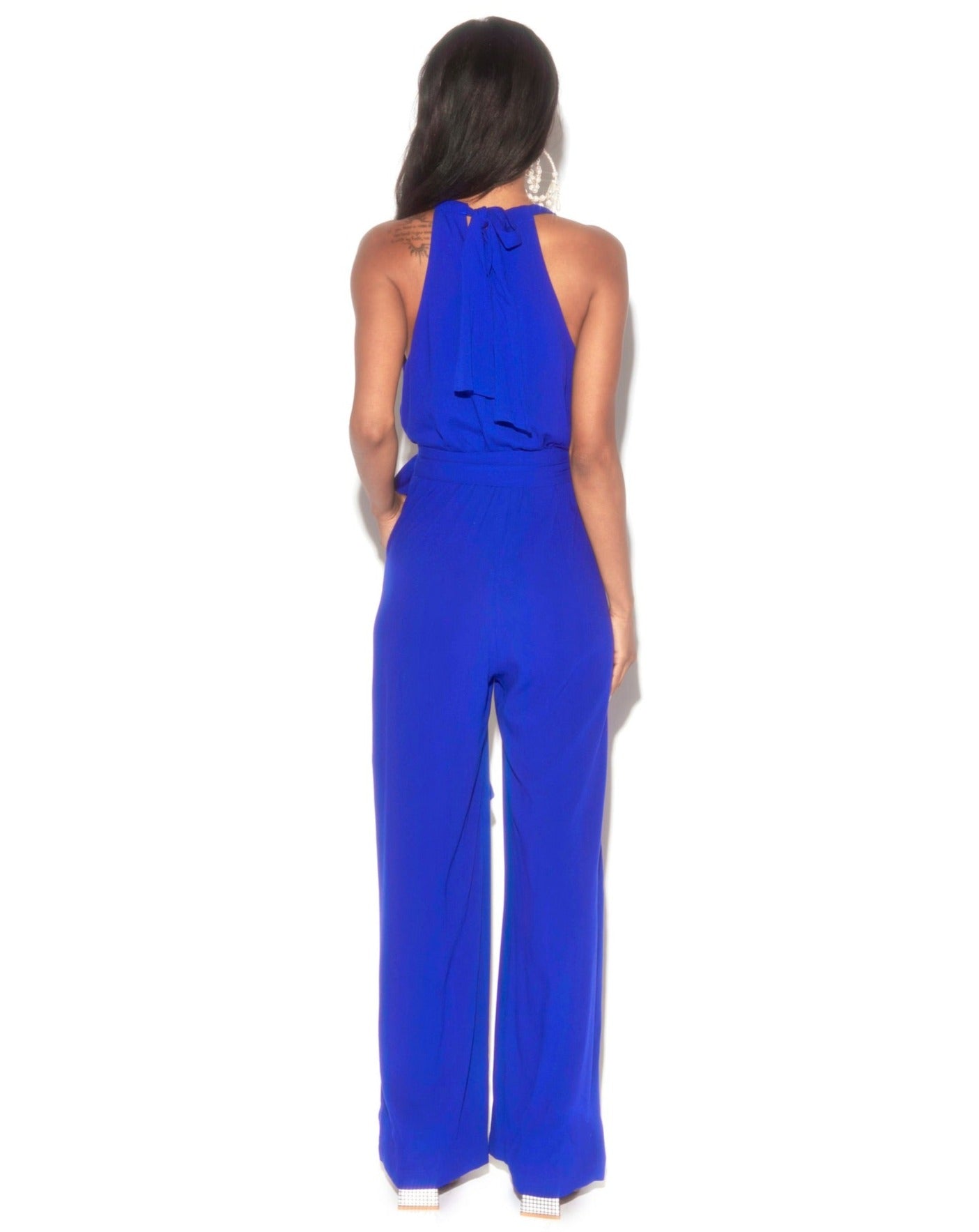 Disco Jumpsuit - Royal by Meghan Fabulous