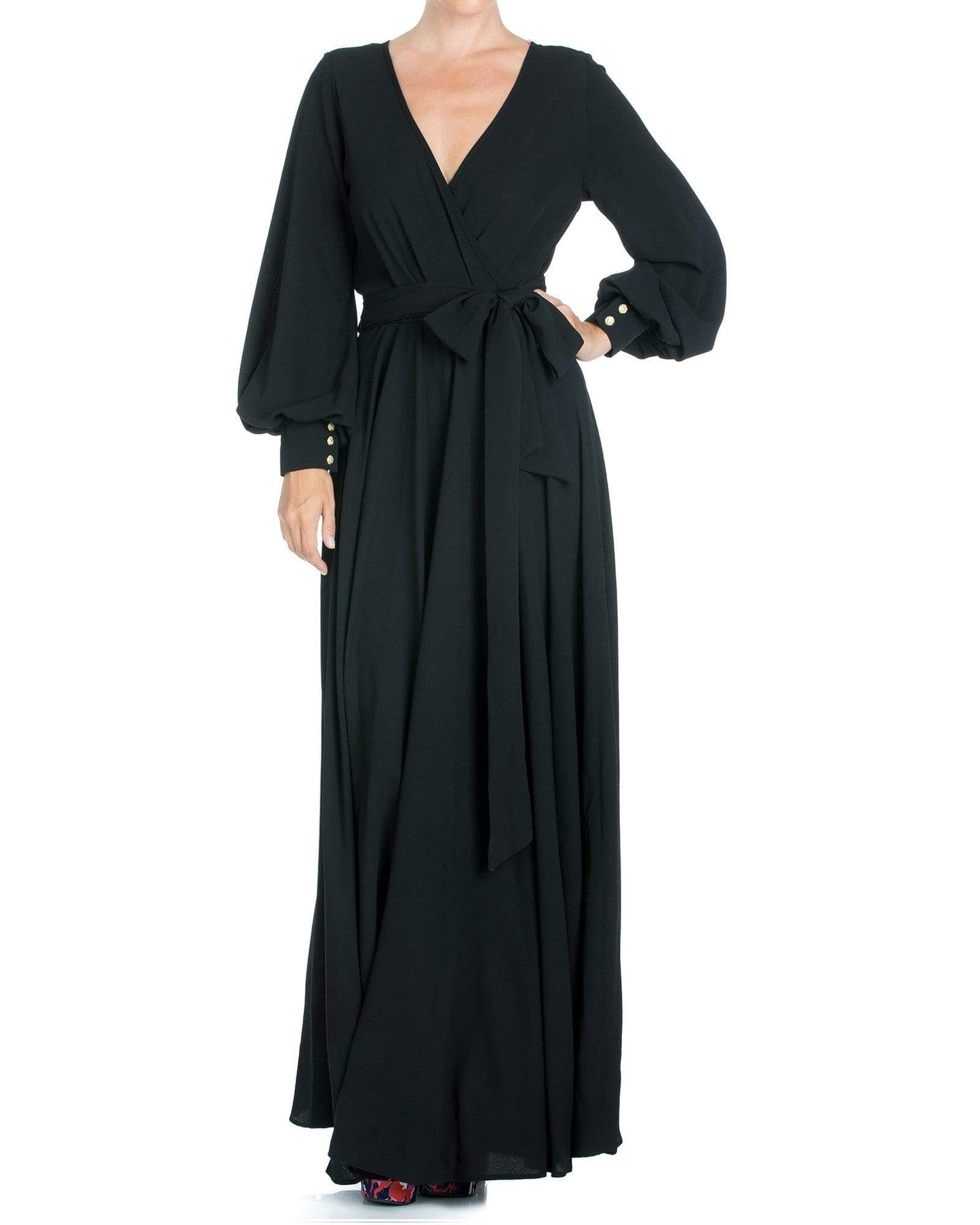 LilyPad Maxi Dress - Black by Meghan Fabulous