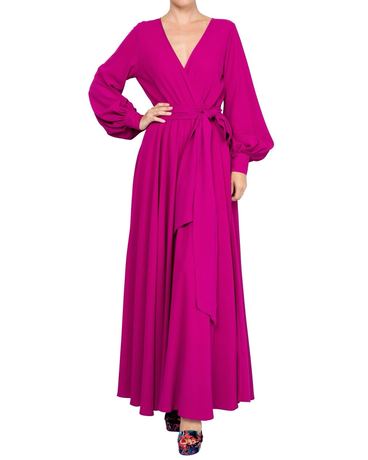 LilyPad Maxi Dress - Cranberry by Meghan Fabulous