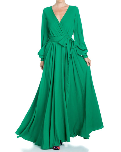 LilyPad Maxi Dress - Emerald by Meghan Fabulous