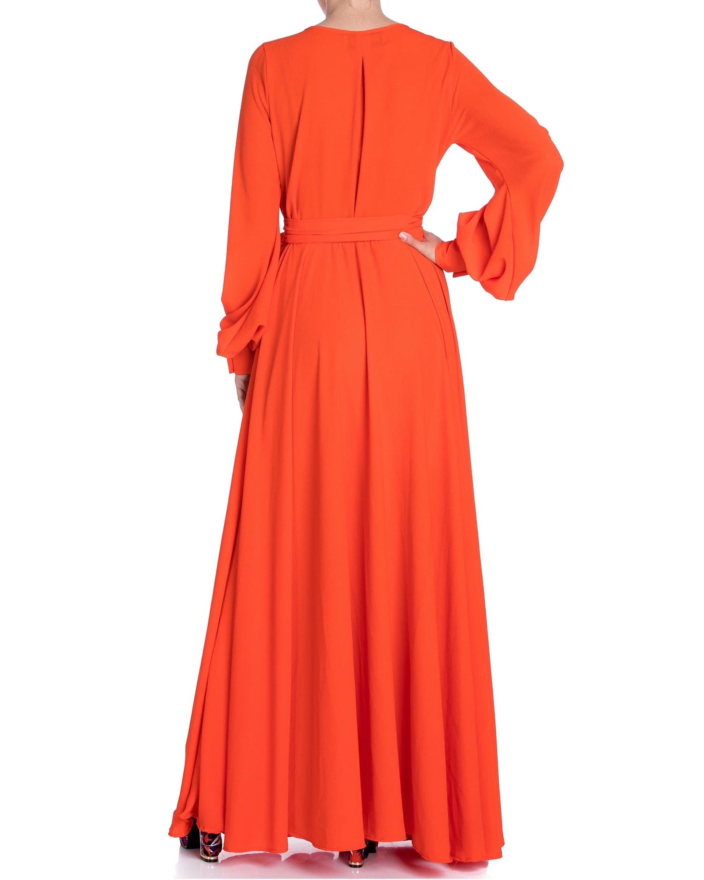 LilyPad Maxi Dress - Flame by Meghan Fabulous