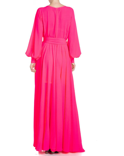 LilyPad Maxi Dress - Neon Pink by Meghan Fabulous