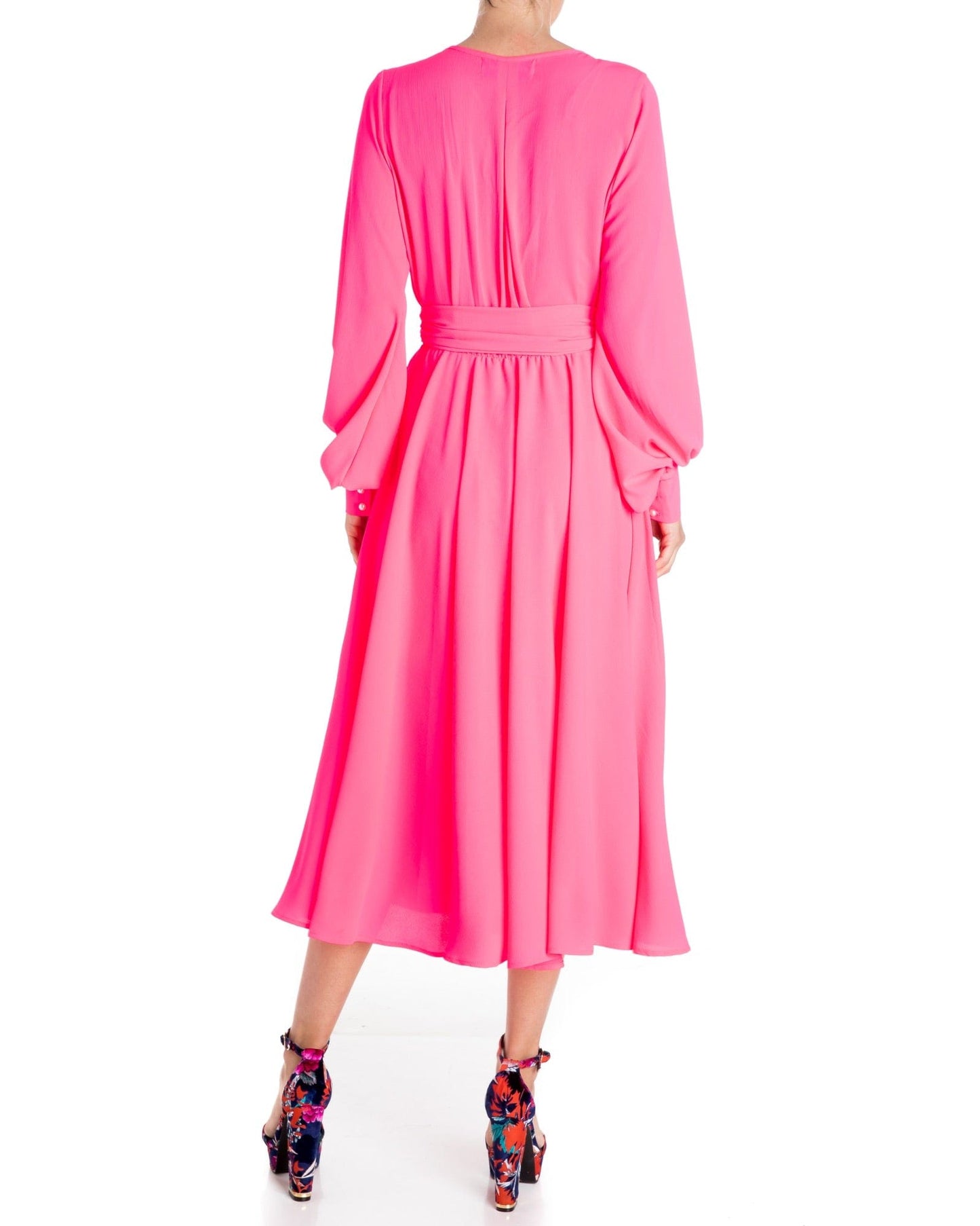 LilyPad Midi Dress - Neon Pink by Meghan Fabulous