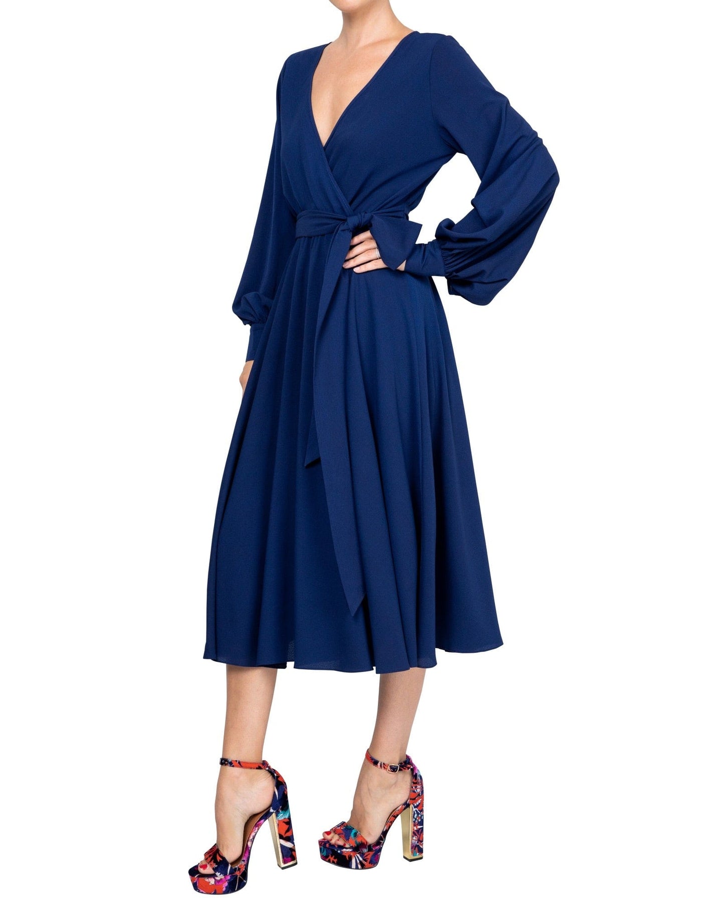 LilyPad Midi Dress - Navy by Meghan Fabulous