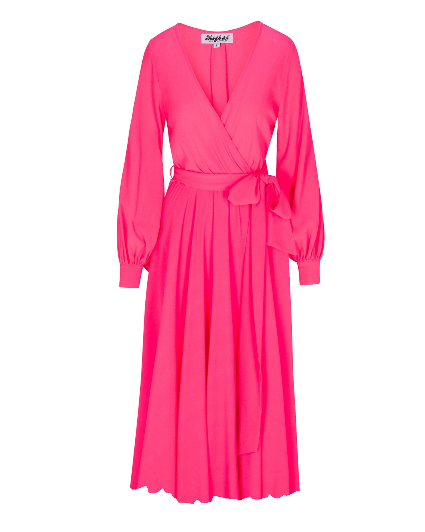 Venus Midi Dress - Neon Pink by Meghan Fabulous