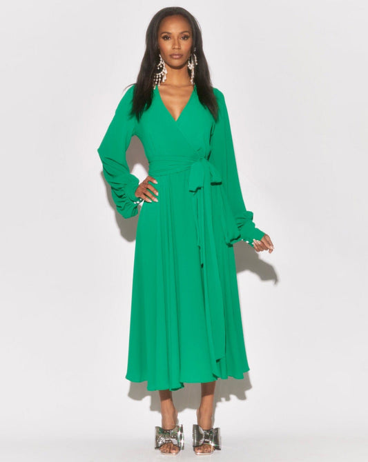 LilyPad Midi Dress - Emerald by Meghan Fabulous