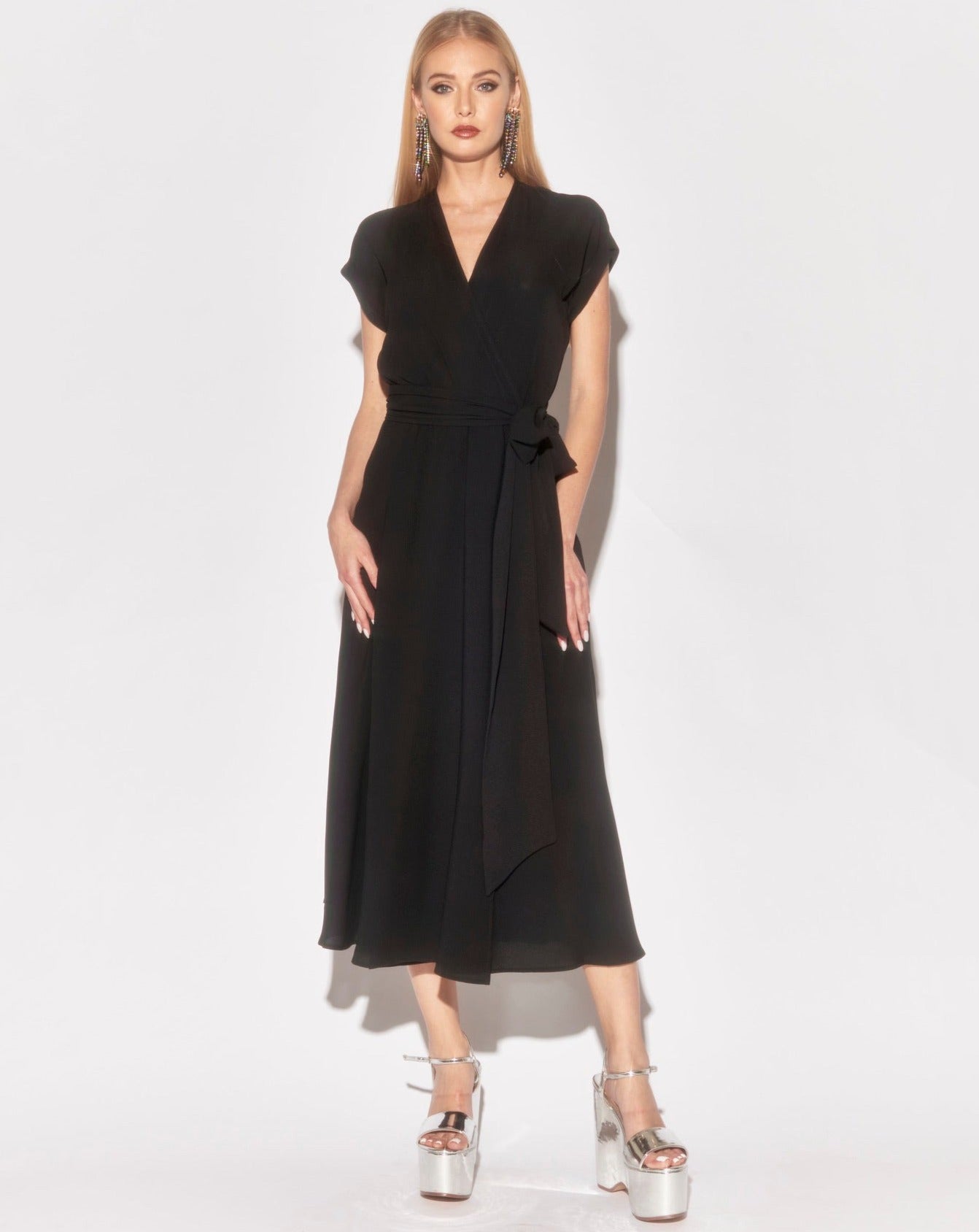 Jasmine Midi Dress - Black by Meghan Fabulous